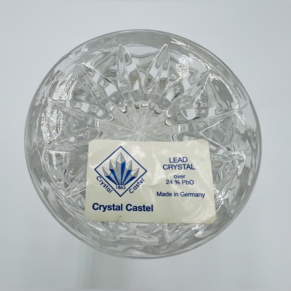 Crystal Castel lead crystal vase - Picture 3 of 3
